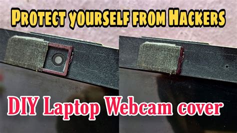 How to make webcam cover for laptop at home | DIY laptop webcam privacy ...