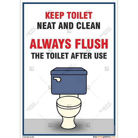 Clean Toilet Posters