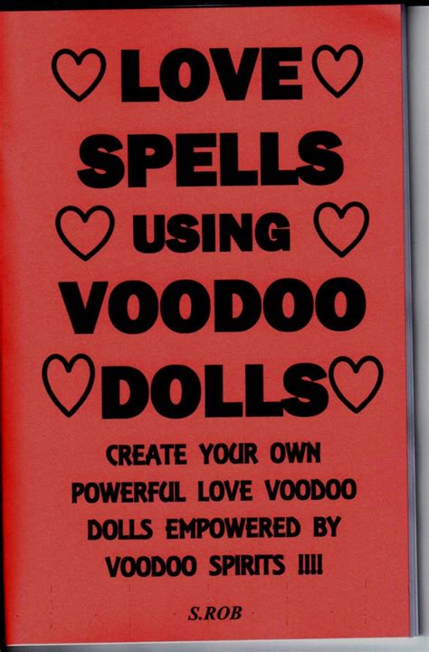 Love Spell Using Voodoo Dolls Book | Etsy