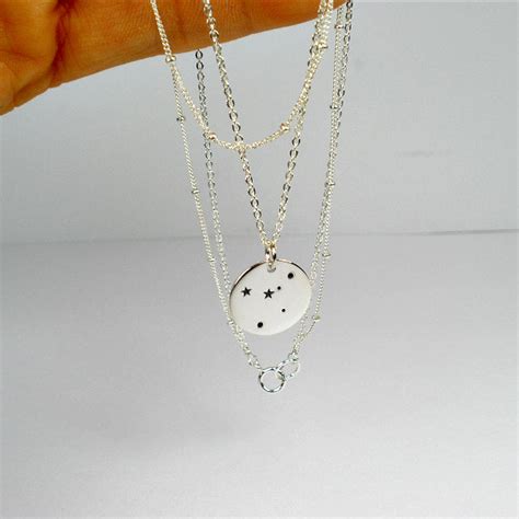 Zodiac Layered Necklace, Sterling Silver | Starring You Jewelry