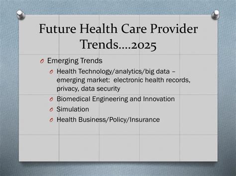 PPT - Future Trends: Health Professions and Careers PowerPoint ...