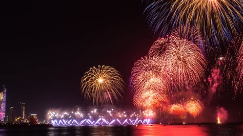 Download Night Photography Fireworks 4k Ultra HD Wallpaper