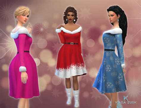 Sims 4 christmas dress 2021 | The Sims Book