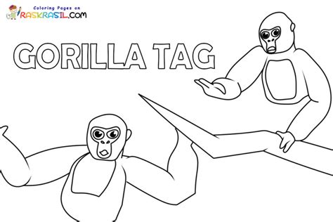 Disegni di Gorilla Tag da Colorare