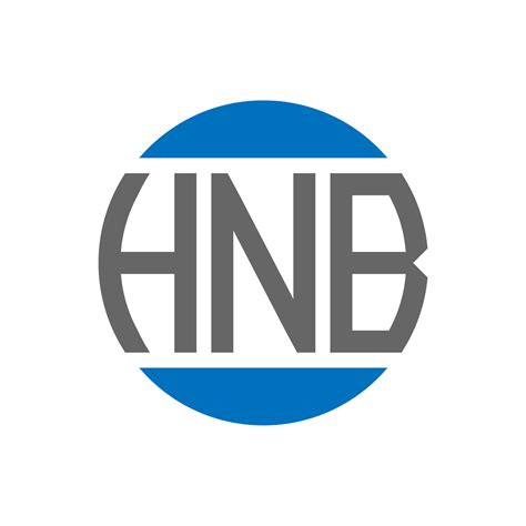 HNB letter logo design on white background. HNB creative initials circle logo concept. HNB ...