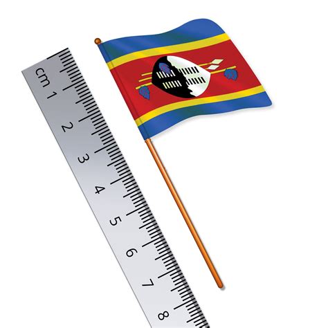 Swazi Flag, National Flag of Eswatini, Swaziland (1:32 Scale Toy Flag) – Britains Flags