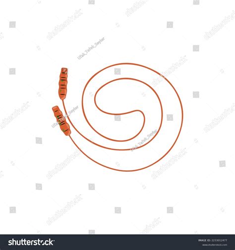 Vector Jumpingrope Isolated On White Background Stock Vector (Royalty Free) 2233012477 ...