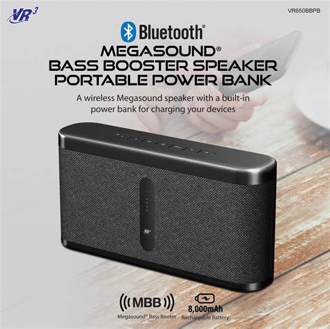 VR3, MiLife, Portable Bluetooth Speaker and Power Bank. Built-in ...