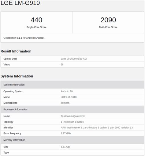 LG Velvet 4G Probably Coming Soon With Snapdragon 845 SoC