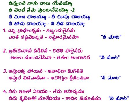 VOICE OF TELUGU CHRISTIANS SONGS AND LYRICS: TELUGU CHRISTIAN LYRICS 06