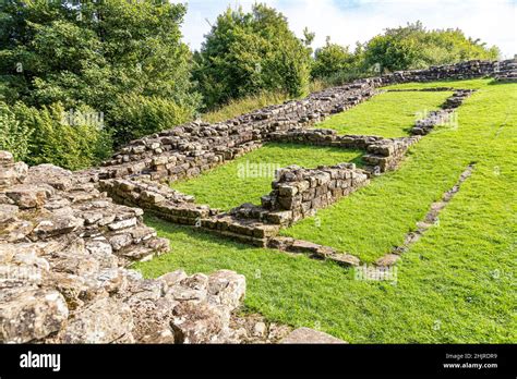 The remains of Milecastle 48 (Poltross Burn) on Hadrian's Wall near ...