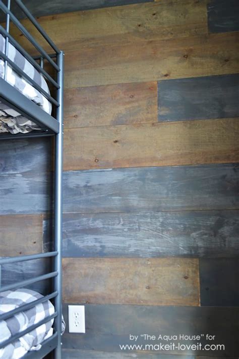 How to Make a Faux Barn Wood Wall | Make It and Love It