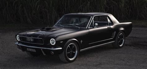 Matte Black 66’ Mustang Coupe – Star Cars Agency