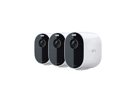 Arlo Essential Spotlight Camera (3-Pack) Wire-Free 1080p Integrated ...