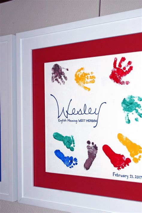 DIY Hands and Feet Painting for Newborns - Cleverly Simple