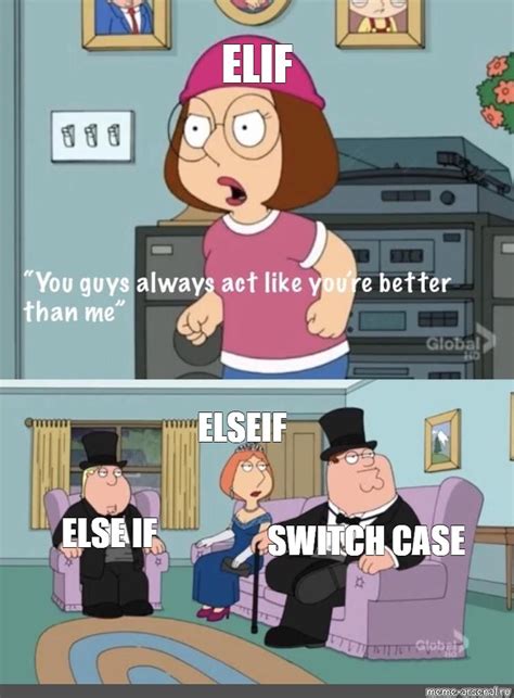 Сomics meme: "ELIF ELSEIF ELSE IF SWITCH CASE" - Comics - Meme-arsenal.com