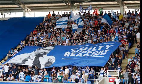 Reading FC fans during opening day clash with Sheffield Wednesday ...