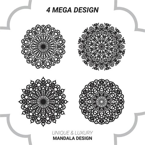 Mandala design, henna, tattoo, fabric 20717097 Vector Art at Vecteezy