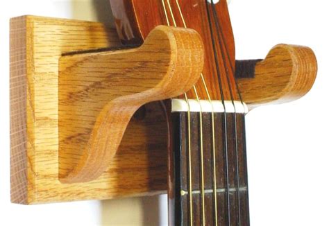 Oak Wooden Guitar Hanger Wall Mount Display – Gun Racks For Less