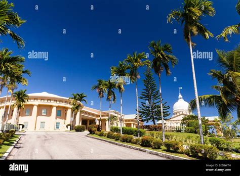 Main building of Palau National Capital, Ngerulmud, Melekeok, Island of ...