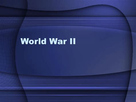 World War II