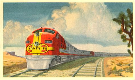 santa fe vintage poster | Santa fe, Train, Train posters