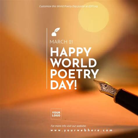 Create a World Poetry Day Poster