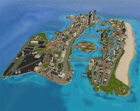 The Vice City map looks so small after seeing the massive scale of GTA V. : gaming