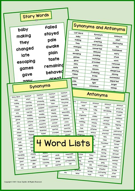 Synonyms and Antonyms Bingo Games & Flashcard Activities plus Bonus Long A Phonics | Made By ...