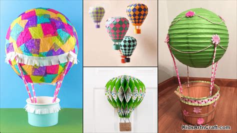 Easy Hot Air Balloon Crafts for Kids - Kids Art & Craft