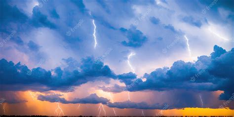 Premium Photo | Thunderstorm clouds