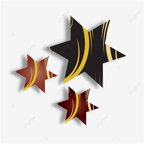 Christmas Gold Star Vector Hd Images, Christmas Star With Black And Red ...