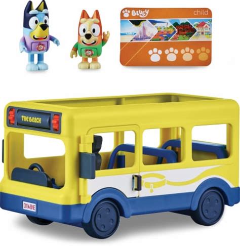 Moose Toys Bluey Yellow School Bus Toy, 4 pc - Fry’s Food Stores