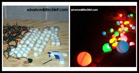 Ping Pong Ball Lights - DIY Home Tutorials