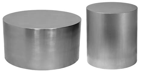 Glass Tops Chrome Steel Coffee Table Set 3Pcs Alexis 231-C Meridian Modern – buy online on NY ...