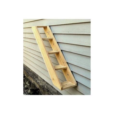 Outdoor Cedar Cat Wall System: Stair / Ladder - CatsPlay Superstore