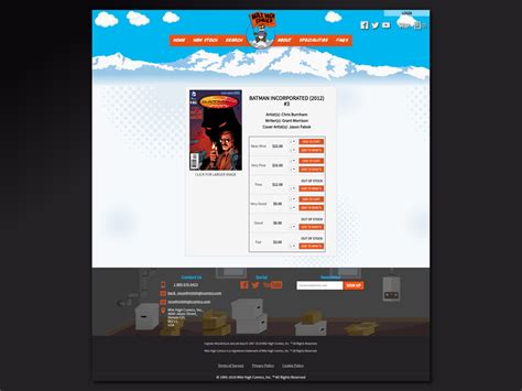 Mile High Comics Redesign Concept by Inksplat on Dribbble