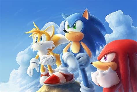 1920x1080px, 1080P free download | Sonic, Sonic the Hedgehog, Knuckles the Echidna, Miles "Tails ...