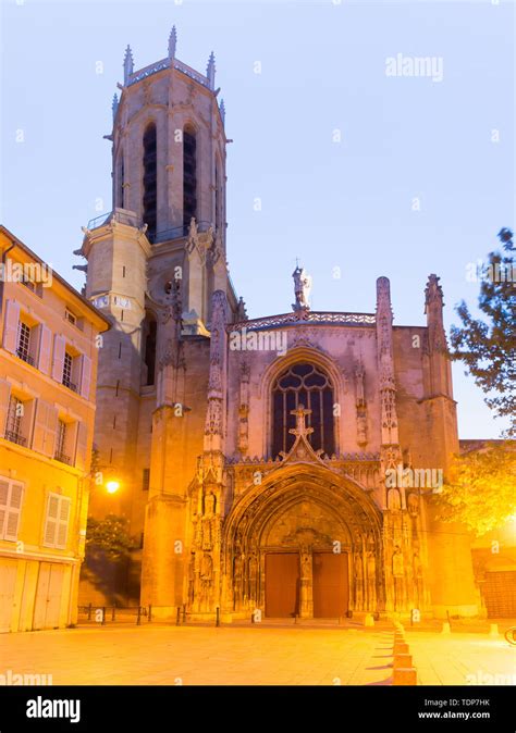 Aix Cathedral in Aix-en-Provence, France Stock Photo - Alamy