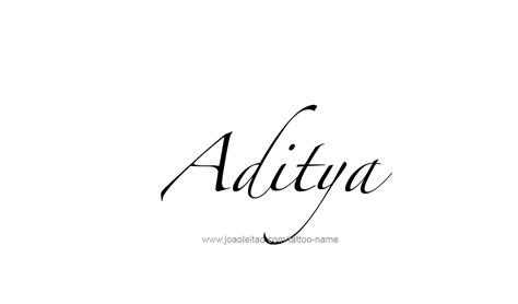 Aditya Name Tattoo Designs