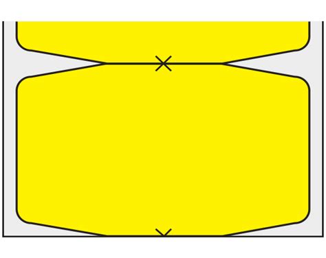 MSL-X-2 Thermal Patient Charge Labels - Piggyback