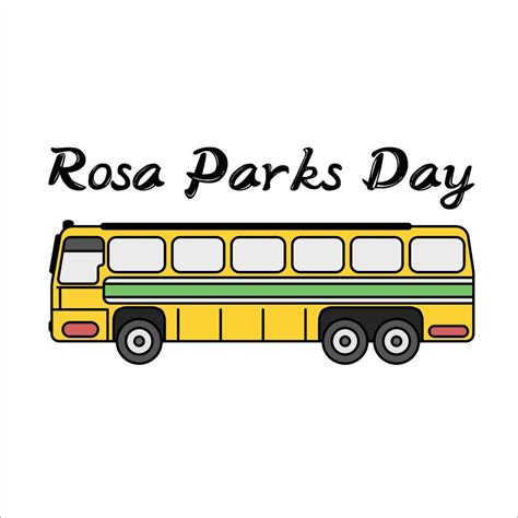 Rosa Parks Day Yellow Buss 4636495 Vector Art at Vecteezy