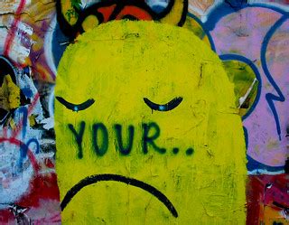 34th Street Wall Graffiti Sad Face Your | Christopher Sessums | Flickr