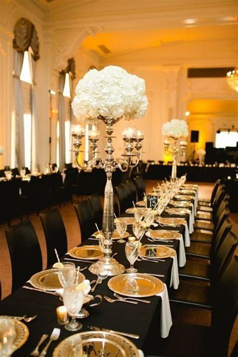 54 Black, White And Gold Wedding Ideas | Gold wedding decorations, Black gold wedding, Gold ...