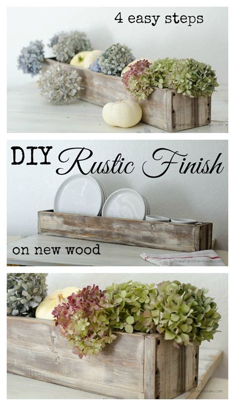 How to get a Rustic Finish on New Wood in 4 steps - Flower Patch Farmhouse