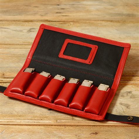 Six-Pack Leather Harmonica Case by Pinegrove Leather