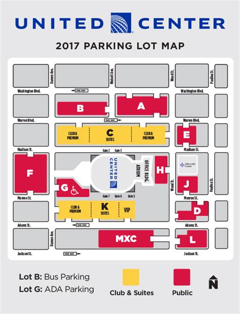 United Center Parking Map | Map Of The World