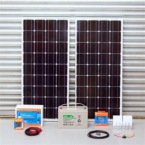 Small Off-grid Solar Panel Kits and Systems. Includes Batteries