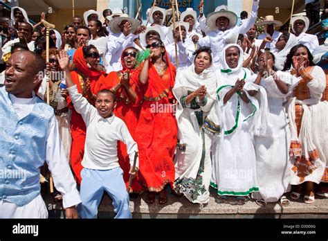 Ethiopian People Celebrating Timkat (The Festival of Epiphany), Gondar, Ethiopia Stock Photo - Alamy