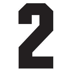 Number 1 Block Letter